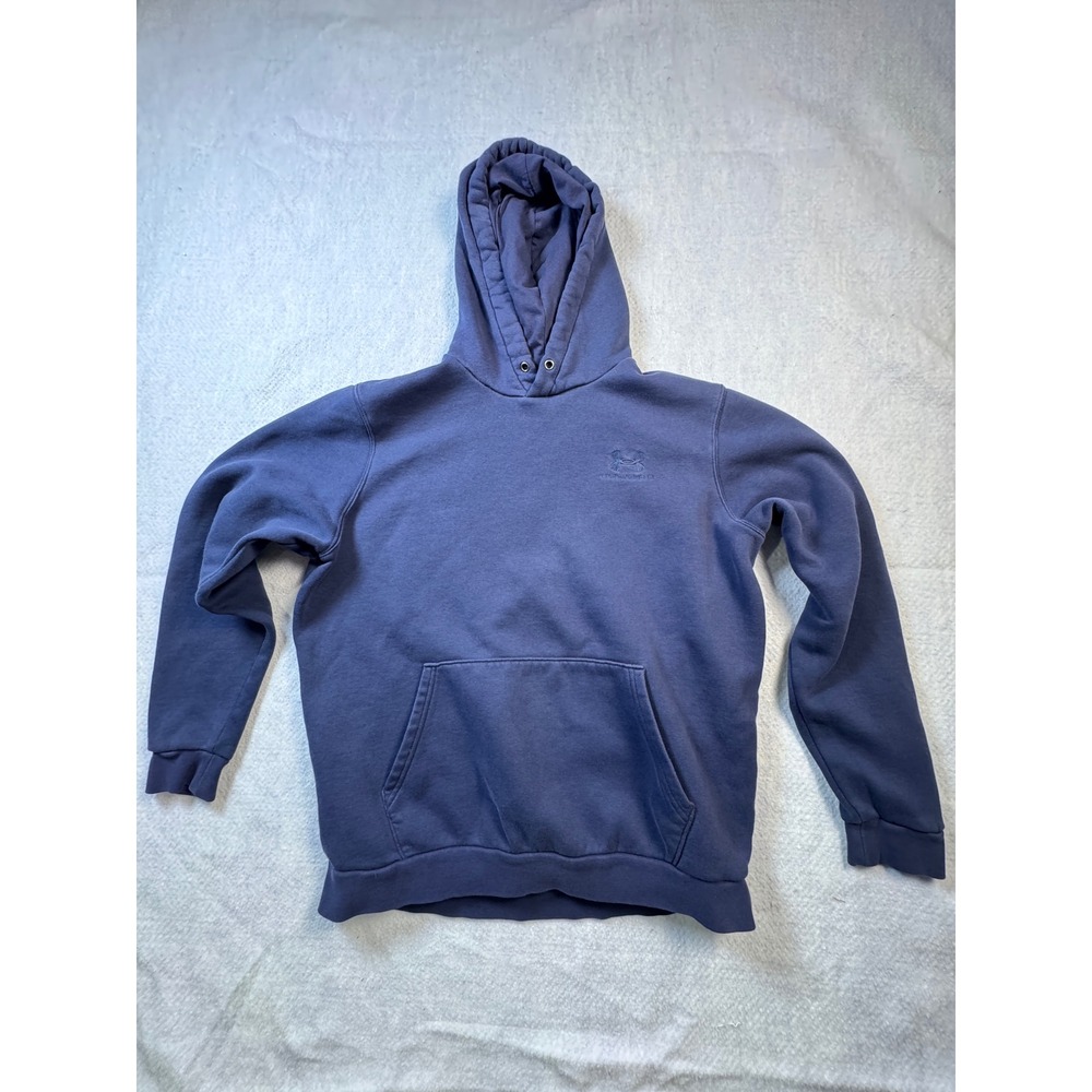 Under Armour Mens Rival Fleece Hoodie Navy‎ Blue Pullover 1377530 Medium